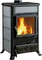 Kaminofen LA NORDICA ""Rossella R1" - pietra naturale", grau (schwarz), Kaminöfen, Kaminofen