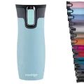 Contigo Unisex-Adult West Loop Autoseal Thermobecher, Edelstahl Isolierbecher, Kaffeebecher to Go, BPA frei, auslaufsicherer Reisebecher mit Easy-Clean-Deckel, hält bis zu 5h warm, 470 ml, Iced Aqua