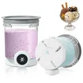 PCTTOIL 2 Stück Pint-Behälter für Ninja Swirl CREAMi, Swirl Pints und Deckel kompatibel mit NC700 NC701EU Serie, BPA-frei & Spülmaschinenfest