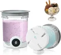 2 Stück BPA-freie Eisbehälter kompatibel mit Ninja Swirl Creami