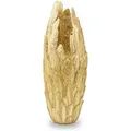 KARE DESIGN Vase Feathers 80 cm Polyresin Gold S (Small)