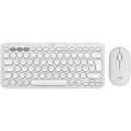 Logitech Desktopset PEBBLE 2 COMBO, weiß Schlanke Multi-Device Bluetooth®-Tastatur und -Maus mit anpassbaren Tasten.