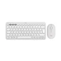 Logitech Pebble 2 Combo, kabellose Tastatur und Maus, leise und mobil, anpassbar, Logi Bolt, Bluetooth, Easy-Switch für Windows, macOS, iPadOS, Chrome - Deutsches QWERTZ-Layout, Weiß