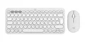 Logitech Pebble 2 Combo Tastatur, Maus-Set Kabellos Optisch Weiß 3 Tasten