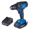 Scheppach Akku Bohrschrauber C-DD45-X | 45Nm | Schnellspannbohrfutter 1,5-13mm | Drehmomentstufen 25+1 | LED & Gürtelclip | 20V-IXES-Serie | 10 Jahre Garantie | Akkuschrauber mit 2Ah Akku & Ladegerät