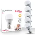 B.K.Licht LED-Leuchtmittel, E27, 5 St., Warmweiß, LED Lampe Glüh-Birne SET 9W 806 Lumen warmweiß 3.000K Energiesparlampe