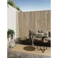 benuta Outdoorteppich Iowa, quadratisch, Höhe: 5 mm, Outdoor Teppich Garten, Terrasse, Balkon, Küchenteppich, Wetterfest beige|weiß quadratisch | 300 cm x 300 cm x 5 mm