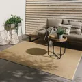 benuta Basic In- & Outdoor Teppich Wohnzimmer Iowa - Beige 300x300 cm - Boho Jute-Look - Wetterfest für Balkon, Terrasse - Schlafzimmer, Küchenteppich & Wohnzimmerteppich - Strapazierfähig & Robust