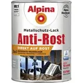 Metallschutz-lack Anti-rost 2,5 L Hellgrau Glänzend Metallack Schutzlack - Alpina