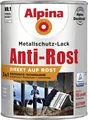 Alpina Metallschutz-Lack Anti-Rost 2,5 l hellgrau glänzend Metallack Schutzlack
