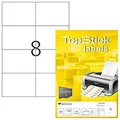 TOPSTICK 8716 Universal Etiketten 100 Blatt A4 105x74mm 800 Etiketten