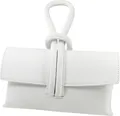 Toscanto Umhängetasche Toscanto Tasche weiß Leder Abendtasche (Abendtasche), Damen Abendtasche, Umhängetasche Leder, weiß ca. 23cm x ca. 13cm