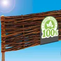 1 x Beeteinfassung Weide 100x30 - Beetbegrenzung Beetumrandung - Rasenkante Holz