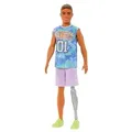 BESTELLUNG - EINZELN BESTELLBAR - Mattel DWK44; HJT11 - Barbie Fashionista Ken-Puppe mit Prothese im Sport-Look