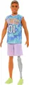 Mattel Barbie HJT11 Ken Fashionistas Puppe mit Beinprothese in Shirt NEU OVP<