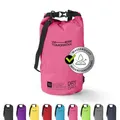 #DoYourOutdoor Where Tomorrow Dry Bag Tasche 10L pink | Wasserdichter Rucksack | Wasserfester Beutel & Packsack | Drybag ideal für Boot, Kajak, Angeln und Camping