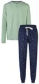 Phil & Co. Schlafanzug Easy Sleep (Set, 2 tlg., 2-teilig) Herren Schlafanzug Pyjama lang Baumwolle geknöpft