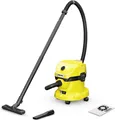 Kärcher Akku-Nass-/Trockensauger WD 2-18, 270W, 12l, Vliesfilter, gelb