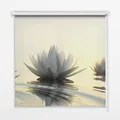 Tulup Rollo für Fenster mit Aufdruck Lotus Blume, , abdunkelnd, Verschraubung, Bedruckt