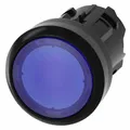 Siemens 3SU10010AB500AA0 Drucktaster beleuchtet 22mm rund blau Druckknopf