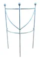 Staudenhalter halbrund H:50 B:30 T:16cm stabil verzinkt massiv Vollmaterial 6 mm, Pflanzenstütze, Rankhilfe, Rankgitter