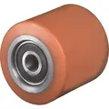 Gabelrolle Polyurethan Einbau-L.40mm Rad-B.40mm D.85mm Achs-D.20mm Trgf.400kg