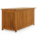 Casaria Auflagenbox, Gartenbox Akazienholz 115x50x59cm mit Innenplane wetterfest 205L