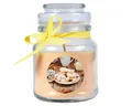 HS Candle Duftkerze (Dekokerze, 1-tlg), Weihnachten - Kerze im Bonbon Glas, Kerze mit Weihnachts - Motiv