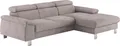 COTTA Ecksofa Komaris L-Form, B: 244 cm, mit Kopfteilverstellung, optional Bettfunktion, Bettkasten & Licht