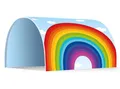 Ticaa Betttunnel Tunnel "Einhorn Rainbow" für Hoch- und