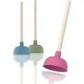 eisl Pink Bunter Pömpel, farbige Saugglocke, WC-Pümpel zur chemielosen Reinigung, Abflussreiniger bei Verstopfung - Rosa