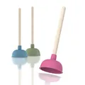 EISL Pink Bunter Pömpel, farbige Saugglocke für verstopfte Toilette, Abfluss, Waschbecken, Dusche, Rosa WC-Pümpel zur chemielosen Reinigung, Abflussreiniger bei Verstopfung, BZ002