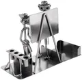 BRUBAKER Dekofigur Metallskulptur Schraubenmännchen Lehrer (1 St., mit Notizzettelfach, Visitenkarten- und Stiftehalter), kunstvolle Geschenkfigur für Lehrer*innen