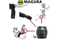 Magura Felgenbremse 1x Magura Bremsleitung Klemmring / Olive für Felgenbremse