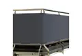 Sol Royal Balkonsichtschutz Balkon Sichtschutz PES SolVision PB2 Anthrazit, 90x500cm mit Ösen & Kordel, wasserabweisend blickdichte 160 g/m² mit UV-Schutz