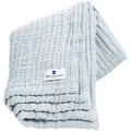 nordic coast company Musselindecke, Blau, Textil, 90x120 cm, Schlafen, Babybett-Ausstattung, Babydecken & Babykissen, Babydecken
