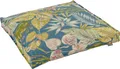 H.O.C.K. Sitzkissen "Eliza-Bouquet Outdoor Sitzkissen", blau (petrol, geblümt gemustert), B/L: 50cm x 50cm, 1 Stk.