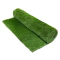 ECD Germany Kunstrasen-Rolle 100x100 cm 1m² Grün, Rasenteppich Outdoor wetterfest, 18mm, Grasmatte Meterware, Kunstgras wasserdurchlässig & UV-beständig, Kunstrasenteppich für Balkon Terrasse & Garten