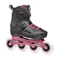 Rollerblade Lightning 90 W, Inline-Skates für Damen, Urban Inliner, Schwarz/Sangria, 36.5/37