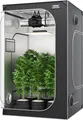 VEVOR Growbox 120x120x200cm Indoor-Growzelt, hydroponische Fenstertür-Ablage