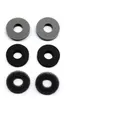 RetroRetter 6 x Aim Assist Thumbstick Ringe Set - 2X Hart, 2X Medium, 2X Weich - für PlayStation 5 (PS5), PlayStation 4 (PS4), Xbox und Switch Pro Controller