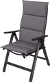 Sun Garden Gartenauflage "Elba" Hochlehner 4er Set / 50318-712 hellgrau