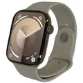  neuwertig - Apple Watch Series 10 - GPS + Cellular - 42 mm -  Gold Titan - Sportarmband Pola...