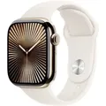 Apple Watch Series 10 GPS + Cellular 42 mm Titangehäuse Sport Band Polarstern M/L