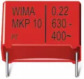 WIMA Folienkondensator, 0,022UF, 630V, radial, RM 15, MKP1J022204B00KSSD