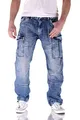 Big Seven Brian Medium Blue Cargo Herren Jeans, Hosengröße:W46/L30