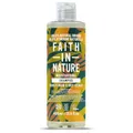 Faith In Nature Natürliches Shea- & Argan-Shampoo, feuchtigkeitsspendend für lockiges Haar & trockene Kopfhaut, vegan & tierversuchsfrei, frei von SLS, Silikonen und Parabenen, 400 ml