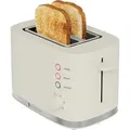 KitchenBrothers Toaster - Retro - Toaster - 6 Einstellbare Bräunungsstufen - 2 Extra Breite Schlitze - 870W - Beige
