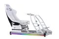 Thermaltake GR500 Snow Racing Simulator Cockpit Snow White (Weiß) | Sim Racing Rig | Alu/Stahl Rahmen | Fiberglas Rennsitz | verstellbare Wheel & Pedal Plate | RGB LED | bis 120 kg
