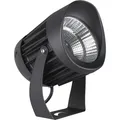 Nova Luce NORTH LED Bodenspot Schwarz 30W IP65 Warmweiss 15x15x20,5cm 9240679 (IP65) (42701361)